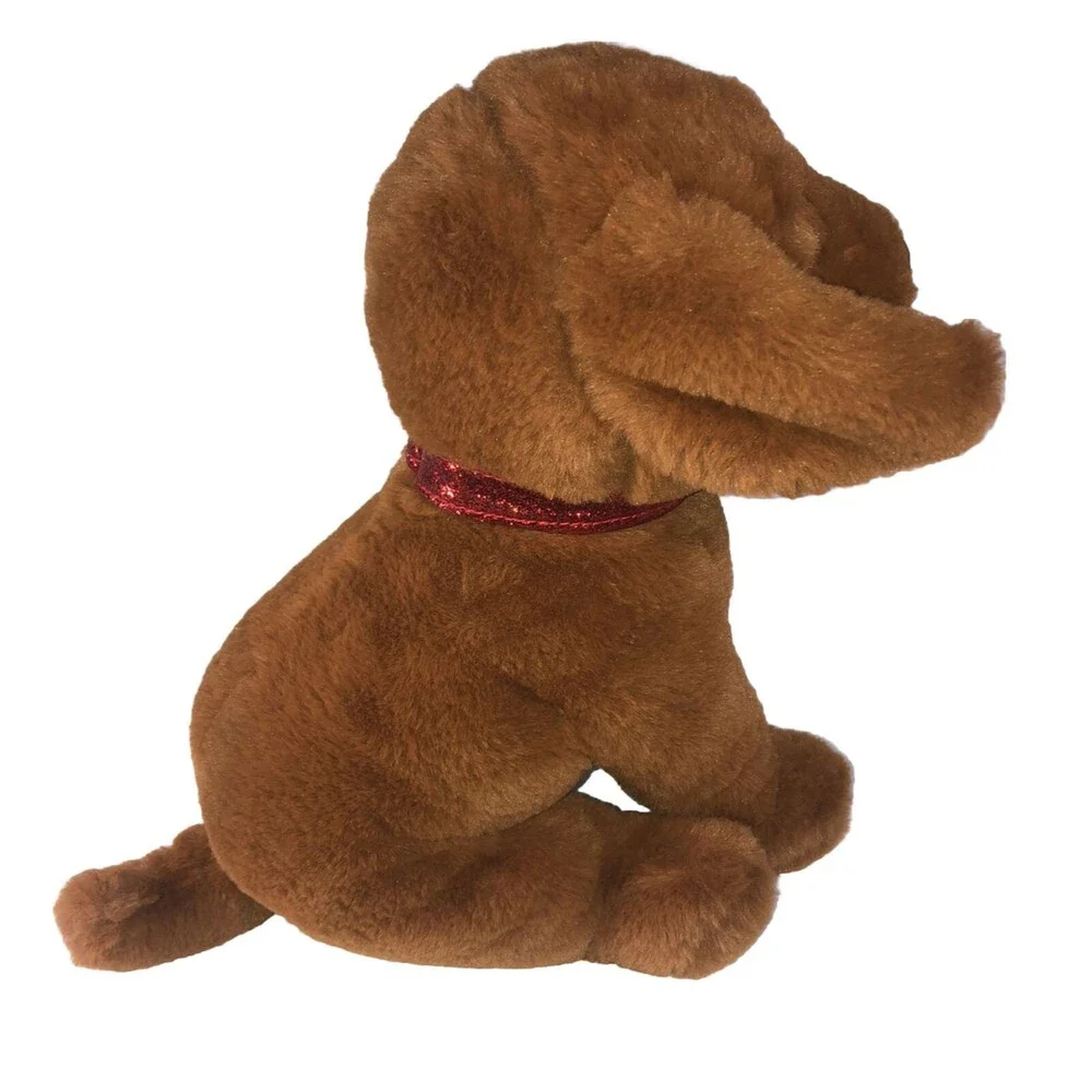 2021 FAO Schwarz Cheers 4 Love Wear & Share Red Ribbon Brown Dog